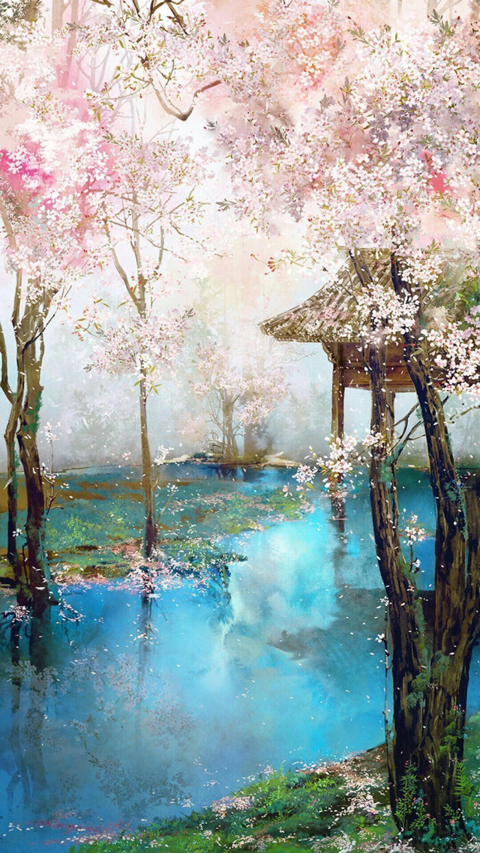 春夏秋冬 四季 成套 古风 背景 壁纸