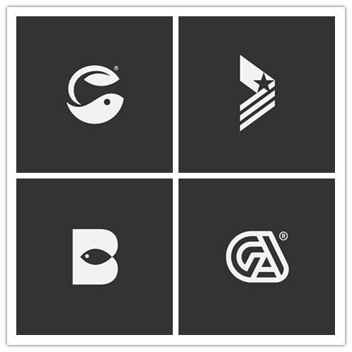 黑白logo符号元素设计 #标志分享