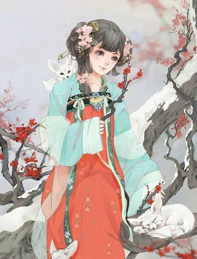 古风#女子#红衣#女军