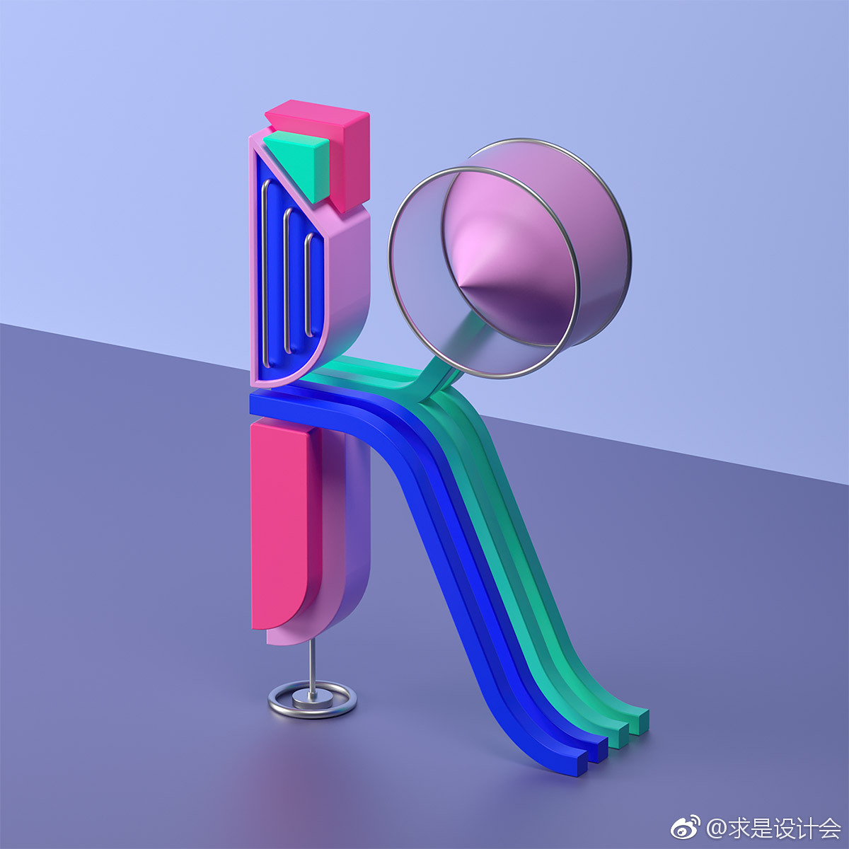 serafim mendes创意3d字母设计.#求是爱设计