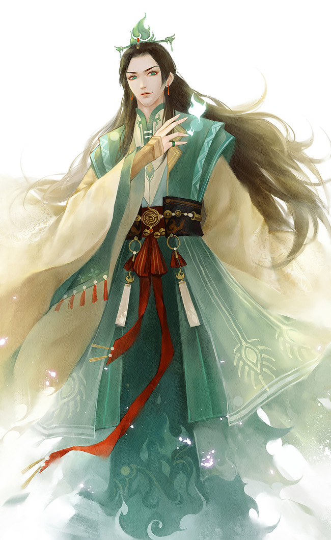 天官赐福# 青灯夜游 戚容~ 绘师:偃清之