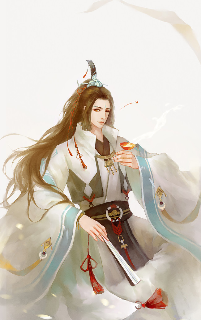 天官赐福# 少君倾酒 师青玄~ 绘师:偃清之