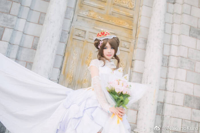 cos小乔纯白花嫁,cos王者貂蝉 美腿 小乔 纯白花嫁cos