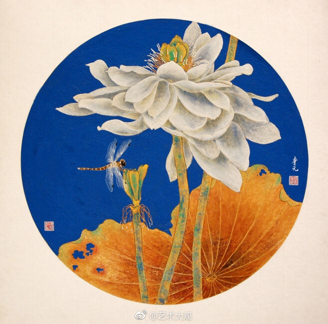 蒋采苹工笔重彩画——蒋采苹,当代著名女画家,中央美术学院教授,1934