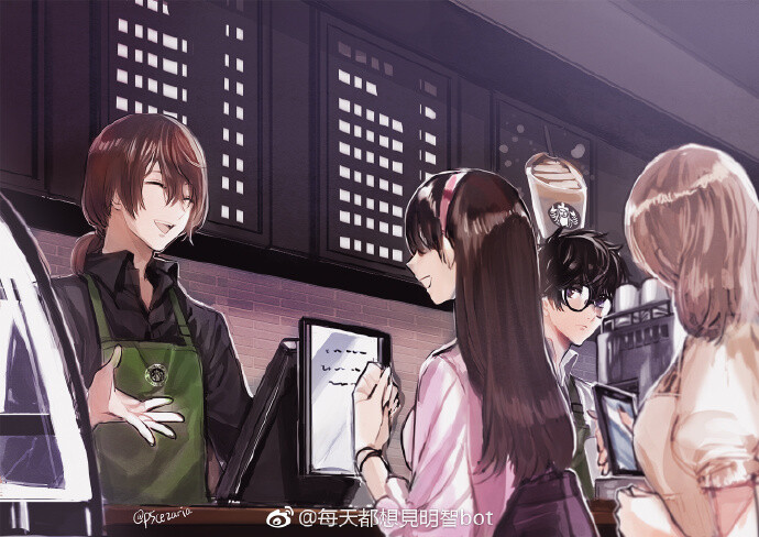 一起在星巴克打工的前辈太受欢迎了,有点不安