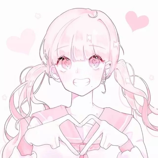 动漫女生头像#高清#粉色系