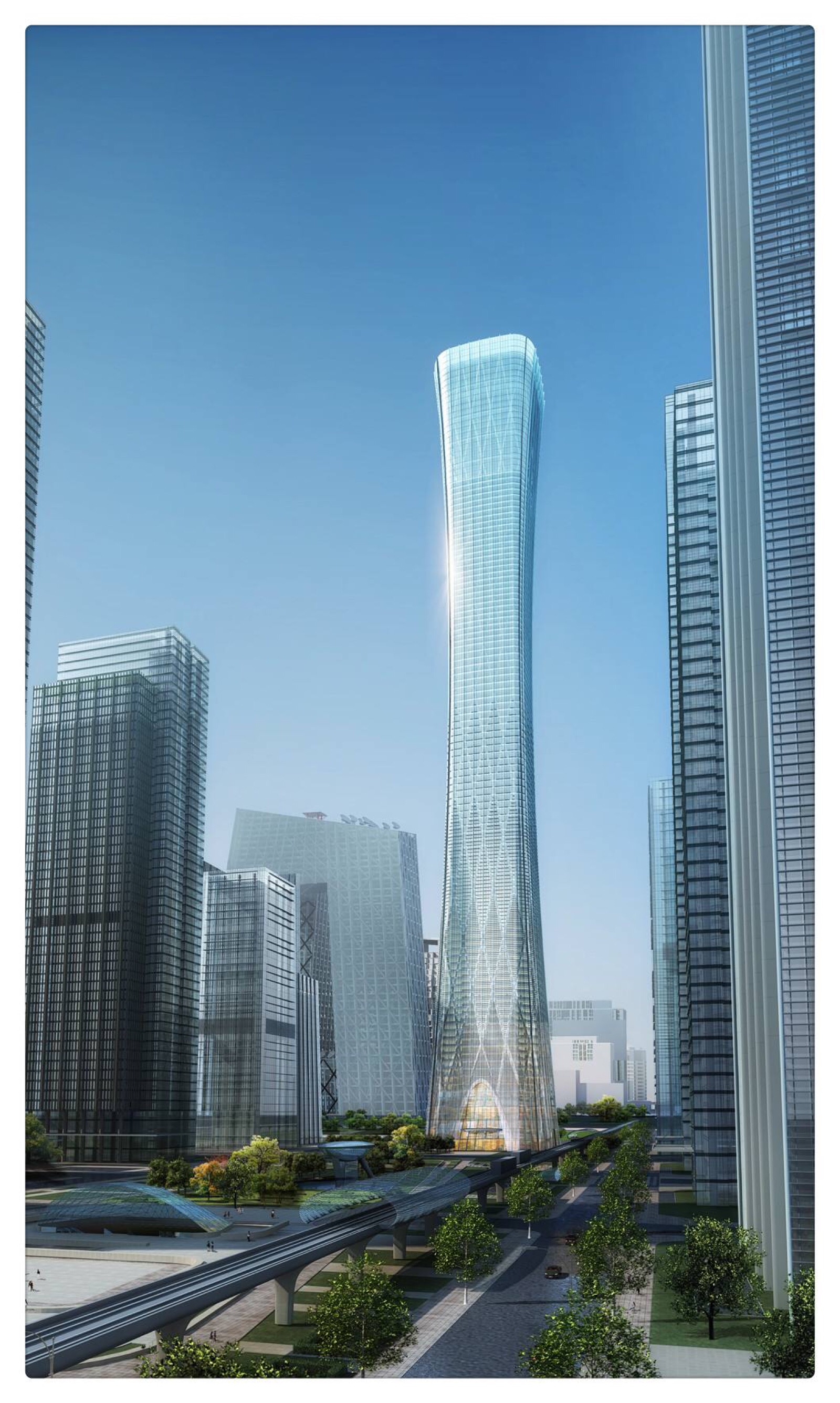 tower)位于中国商务中心区,总高528米,是北京市最高的地标建筑