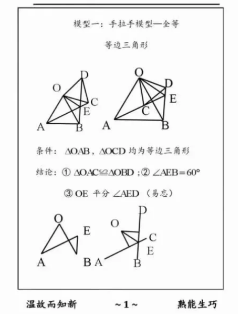 最全初中数学几何题模型