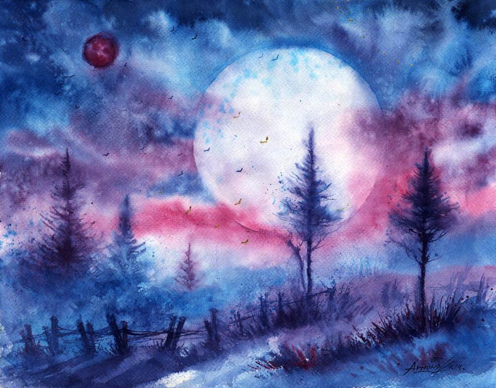 乌克兰水彩画家anna armona 绘画作品