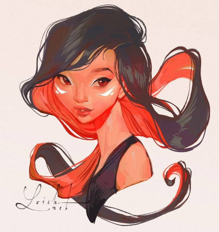 荷兰插画艺术家 lois van baarle 一组人像插画