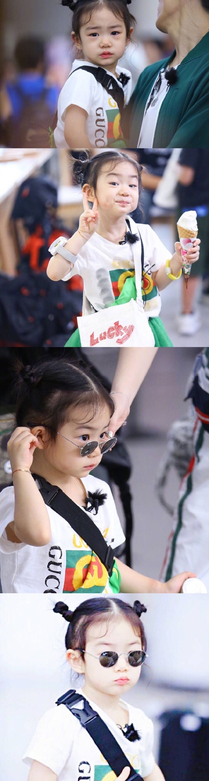 戚薇&李承铉的女儿 lucky李乐祺 神情什么的简直是mini版的戚哥嘛