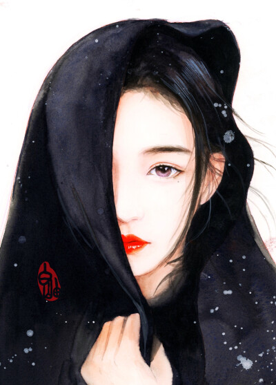 〔 古风水彩美人 〕 作者" 白岫
