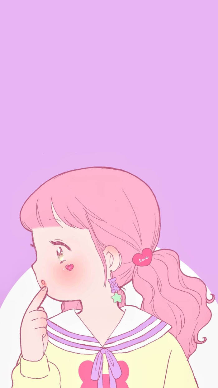 卡通小清新少女壁纸