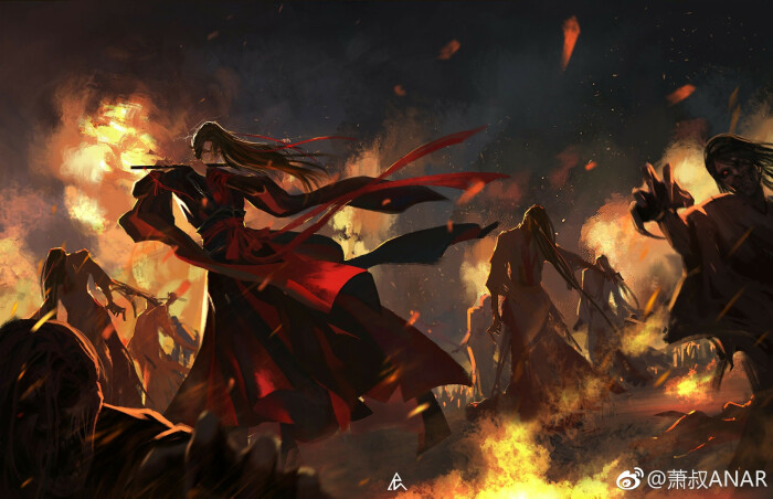 [cp]#魔道祖师[超话]##魏无羡[超话]# 当年"射日之征"中,夷陵老祖于