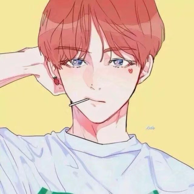 动漫男生头像#白色系#紫色系#黄色系