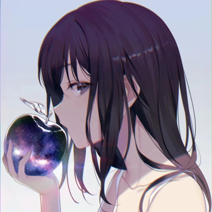 手绘女生头像 闺蜜百合头像 一对