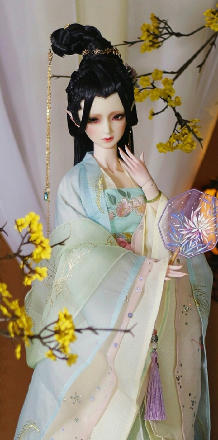 古风美人 sd娃娃 bjd 玩具 人偶 壁纸 萌物