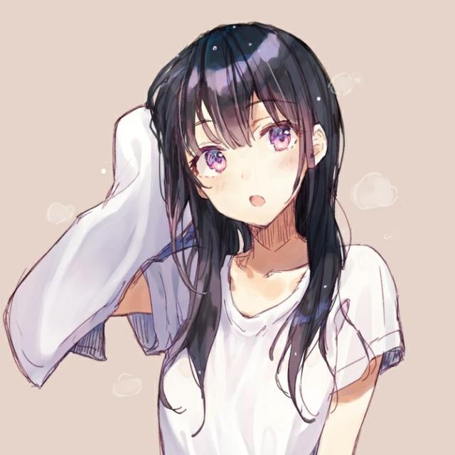 动漫女生头像#高清#咨色系