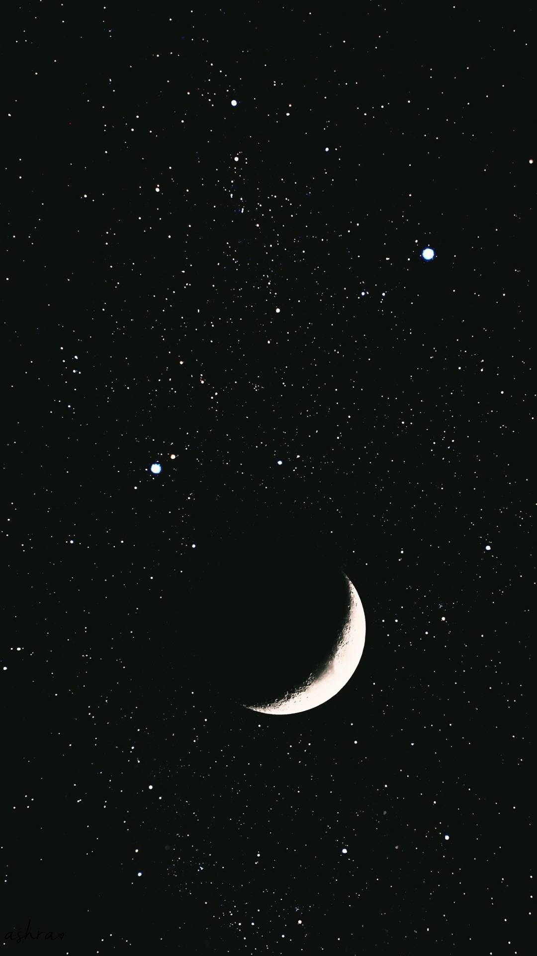 星空 黑夜 壁纸,月亮