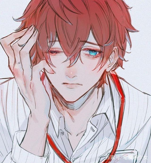 动漫男生头像#高清#红色系#紫色系#黑色系
