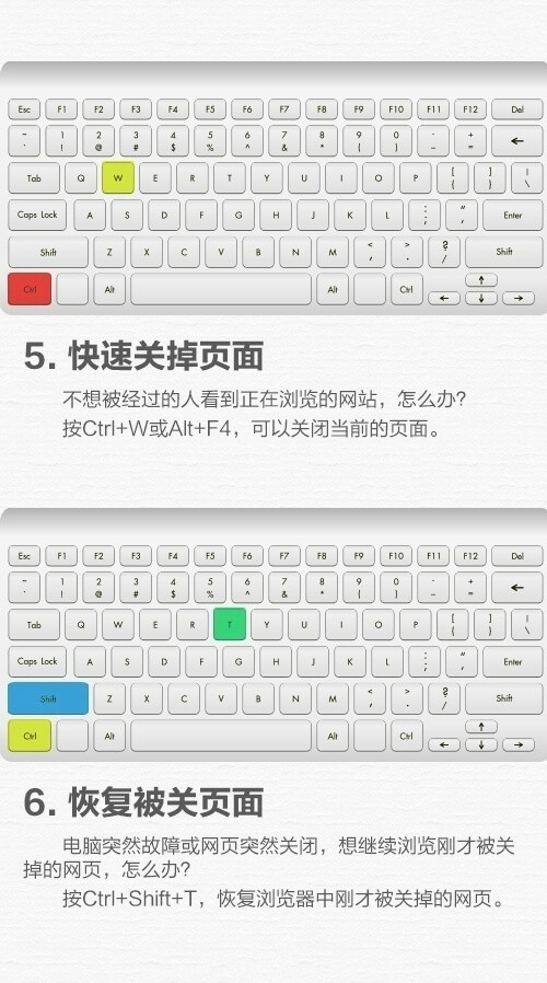 职场实用快捷键①快速切换程序:alt tab②一键快速锁屏:windows l