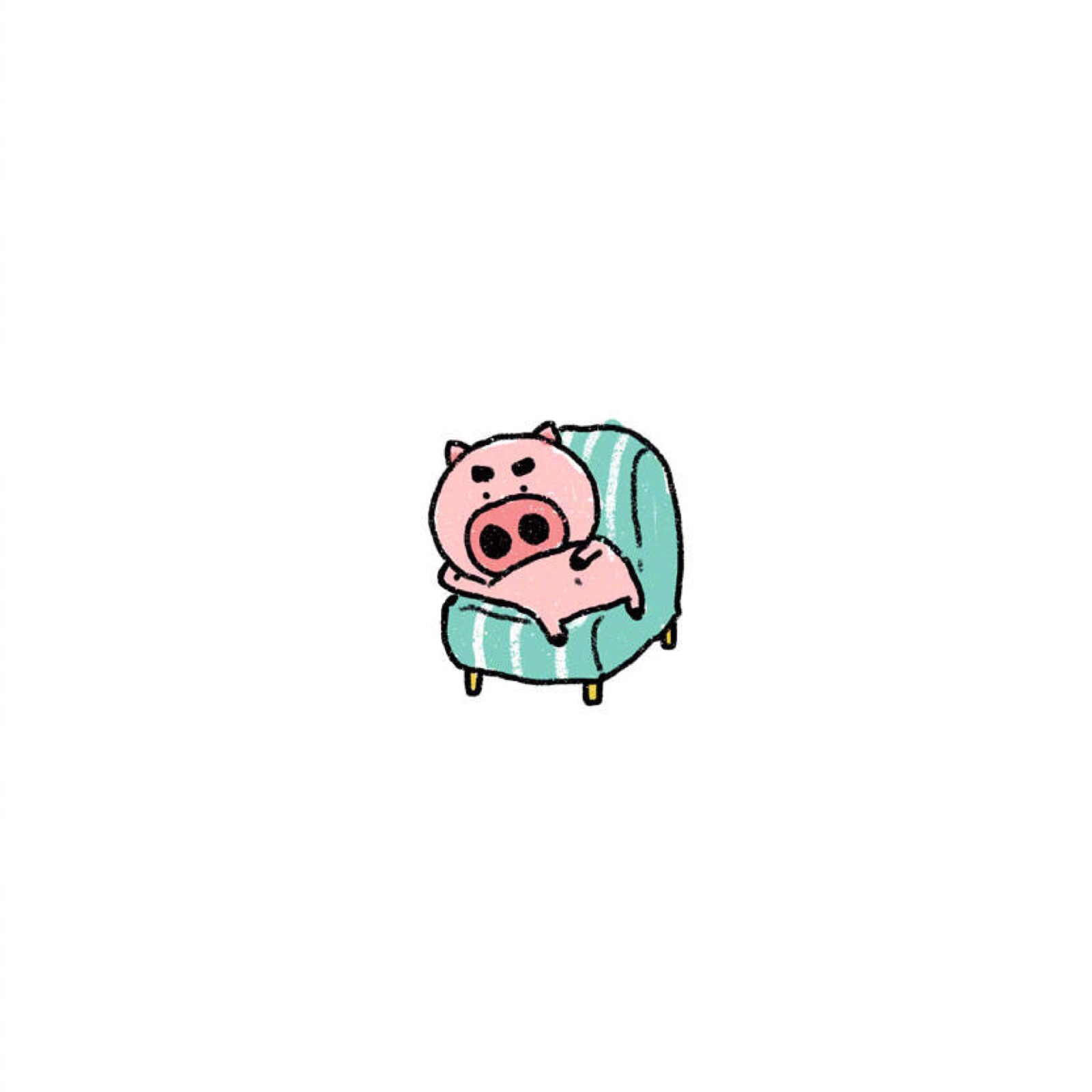 【大绵羊bobo】小猪满满赖沙发小头像#bobogo野剧场