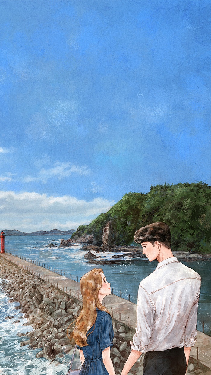 情侣插画 ~ 来自韩国插画家aeppol作品