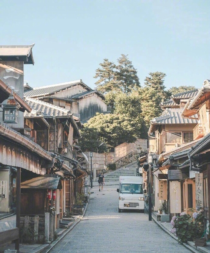 日本京都的街道,满满的治愈感