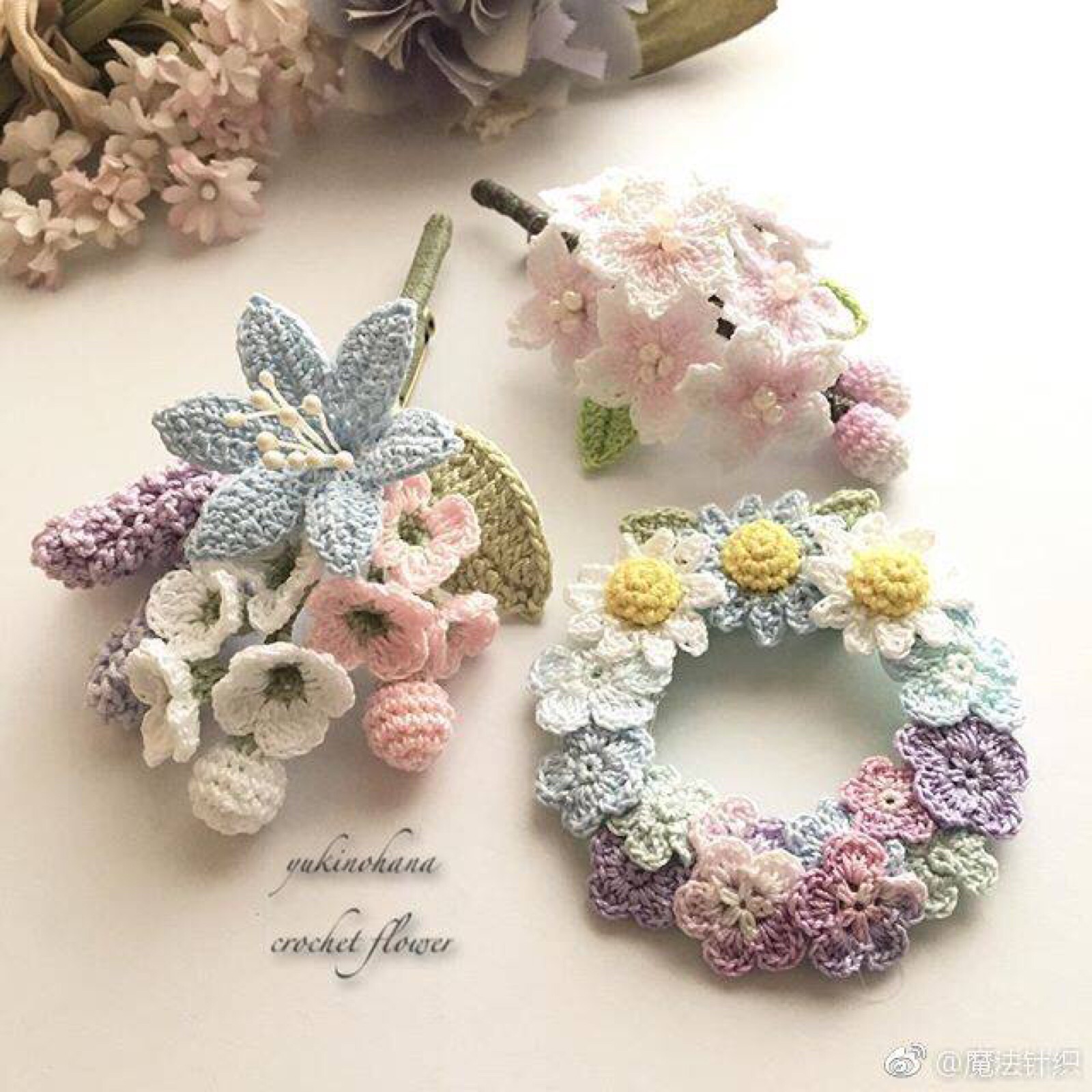 钩织小花儿