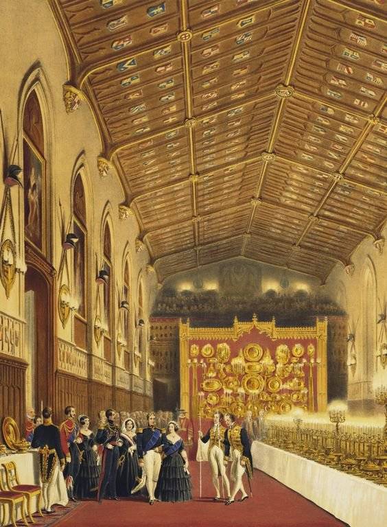 英国水彩画家约瑟夫·纳什(joseph nash)1848年的作品集《温莎城堡内