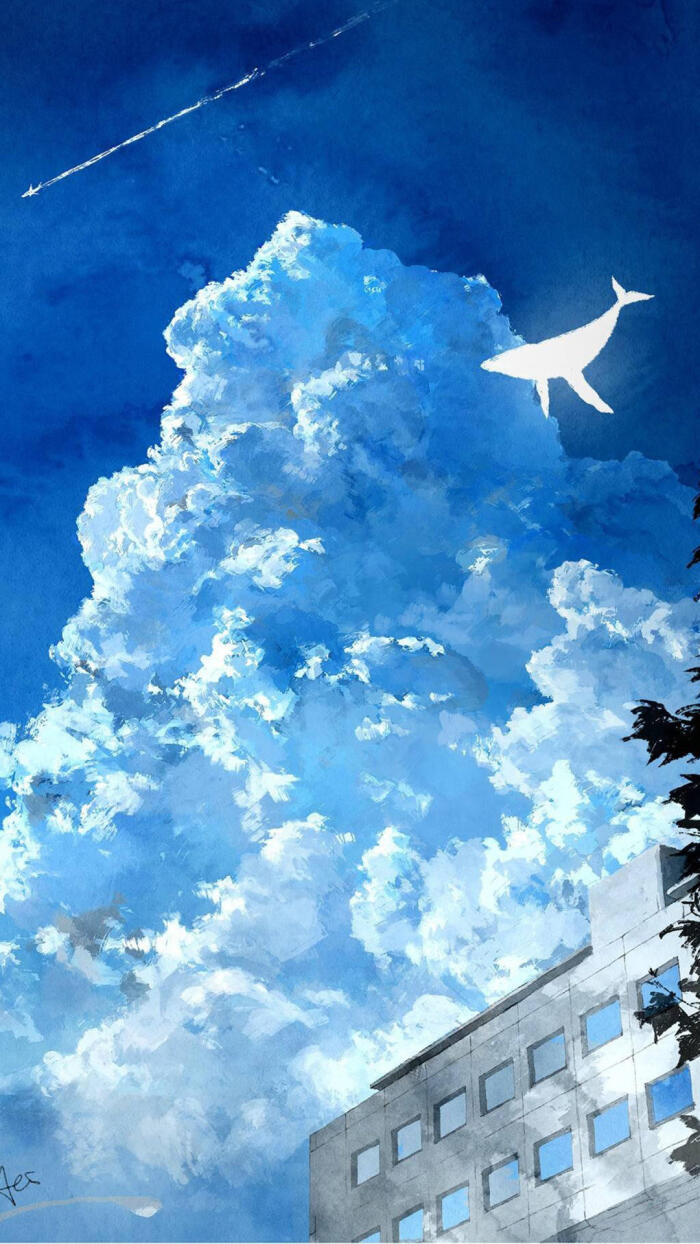 手绘动漫风景手机壁纸