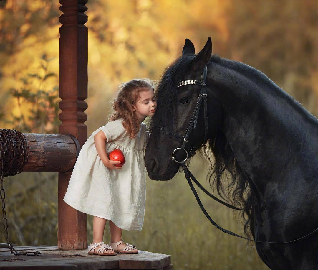 摄影师镜头下的孩子和动物的温馨画面 ins:olgasokolova_photo