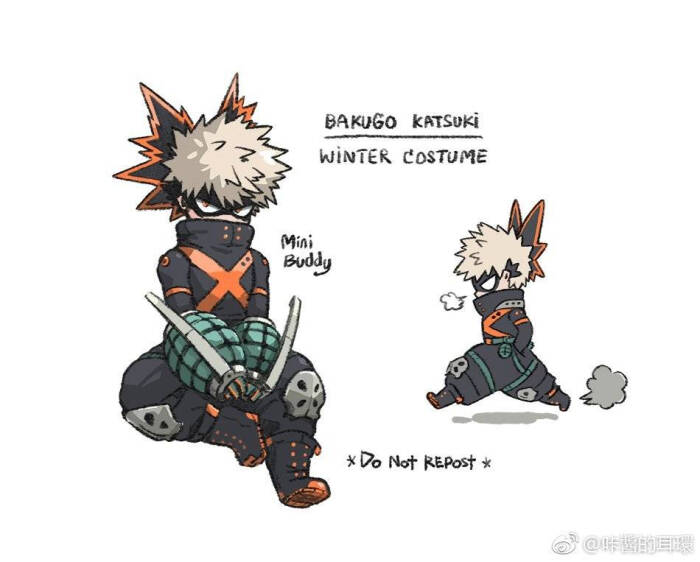 爆豪胜己的冬季战斗服(*07『`*)