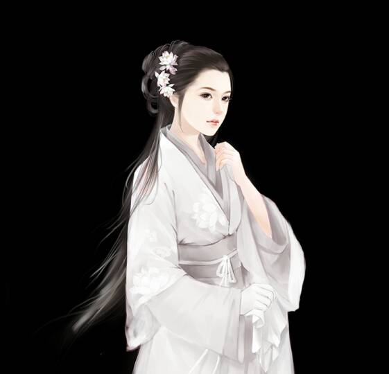 古风人物/女  出处不详,侵权私信,必删>  @菩提月 收集> ps:三张黑底