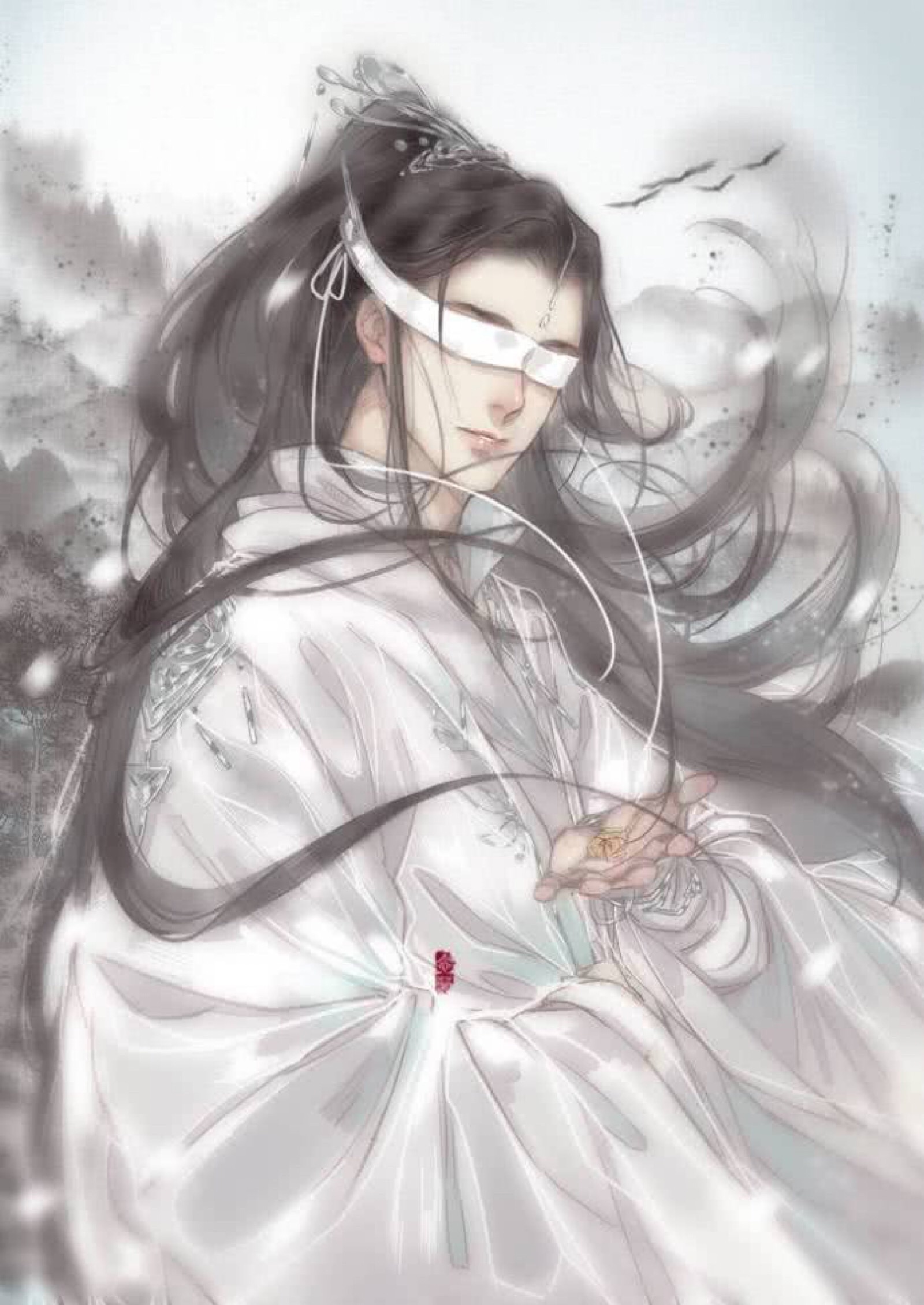 一个两眼清明的少年郎,偏偏蒙上双眼,摸清整个义城的路;一个满身邪气