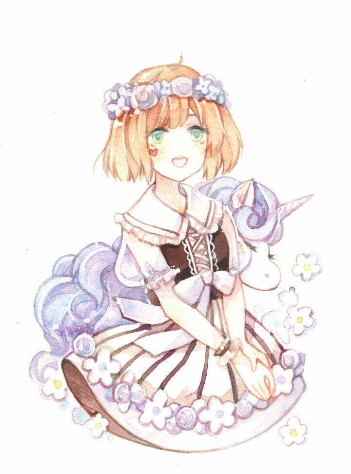 少女与独角兽.闺蜜头像.6人