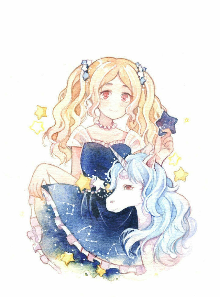 少女与独角兽.闺蜜头像.6人