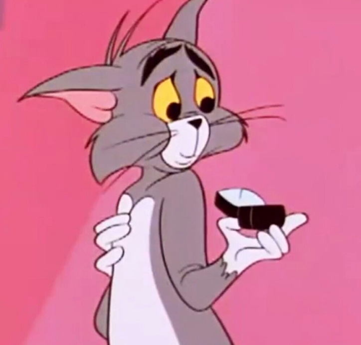 情侣头像 猫和老鼠