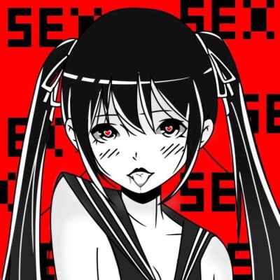 病娇 暗黑系女头 动漫头像