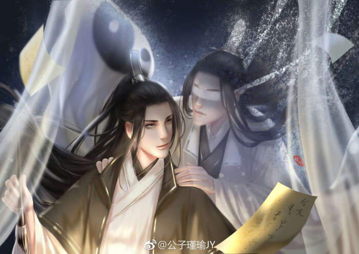 「宋子琛×晓星尘」公子瑾瑜jy 绘