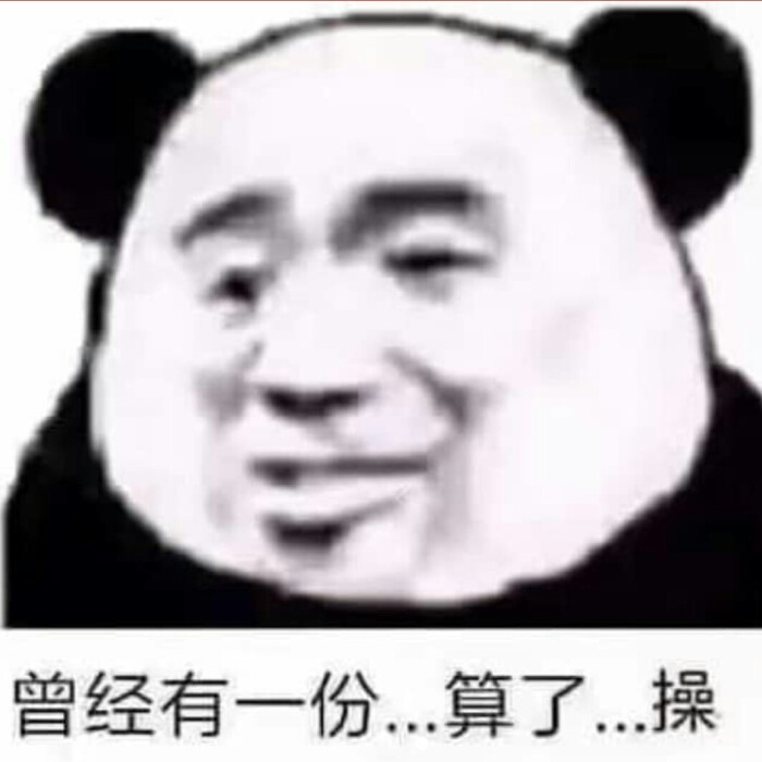 不开心,就用熊猫头鄙视你