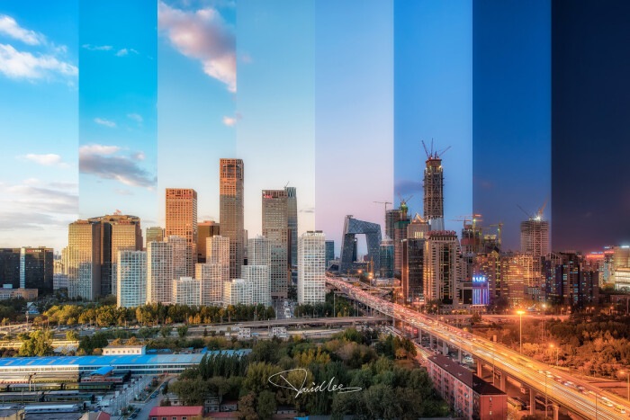 北京cbd时间切片 - 路过天堂的风 - 图虫摄影网