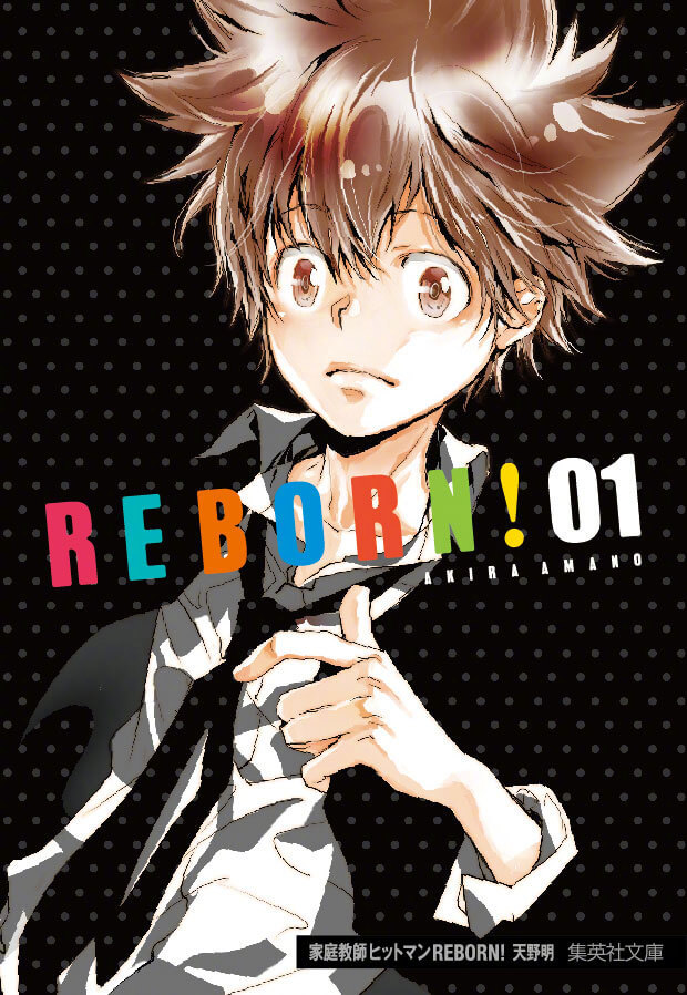 天野明『家庭教师 hitman reborn!』集英社漫画文库版(全21卷)封面