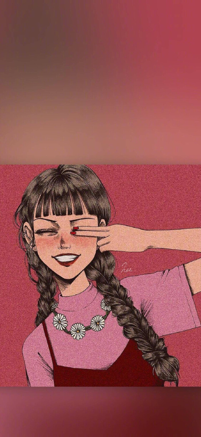 个性锁屏,手机壁纸,卡通动漫搞怪壁纸,微信背景图,女头,点赞暴富