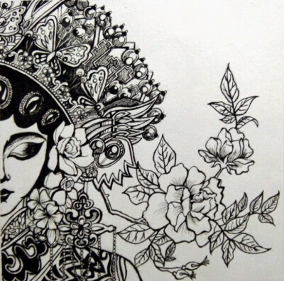 第一幅黑白画