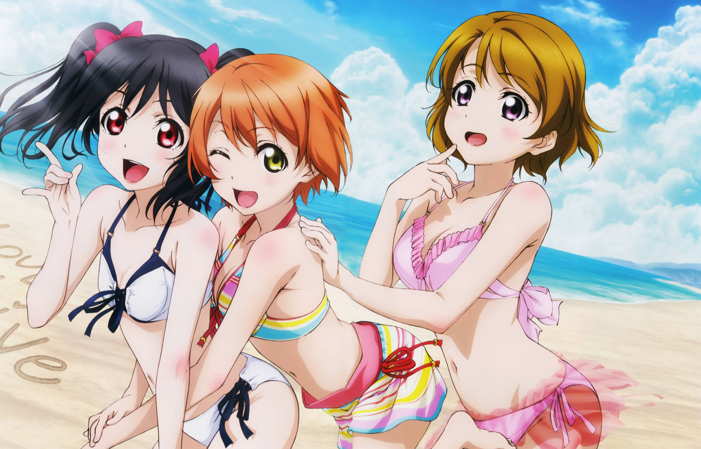 动漫 偶像 少女 泳装 lovelive!