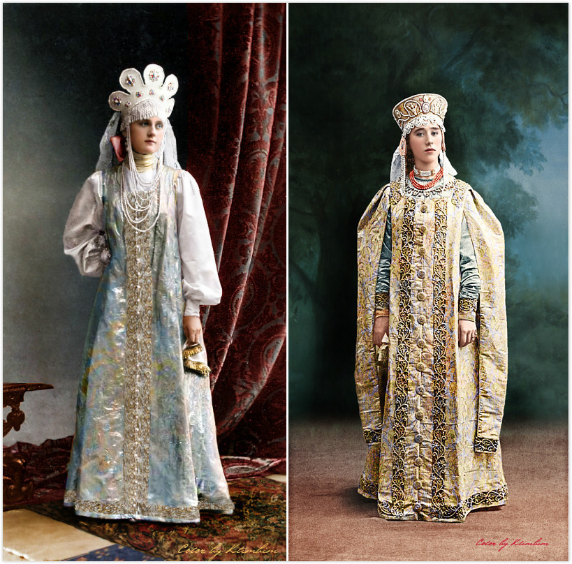 服装# 俄国皇室在1903年举办的冬宫传统服饰舞会是无可争议的一场