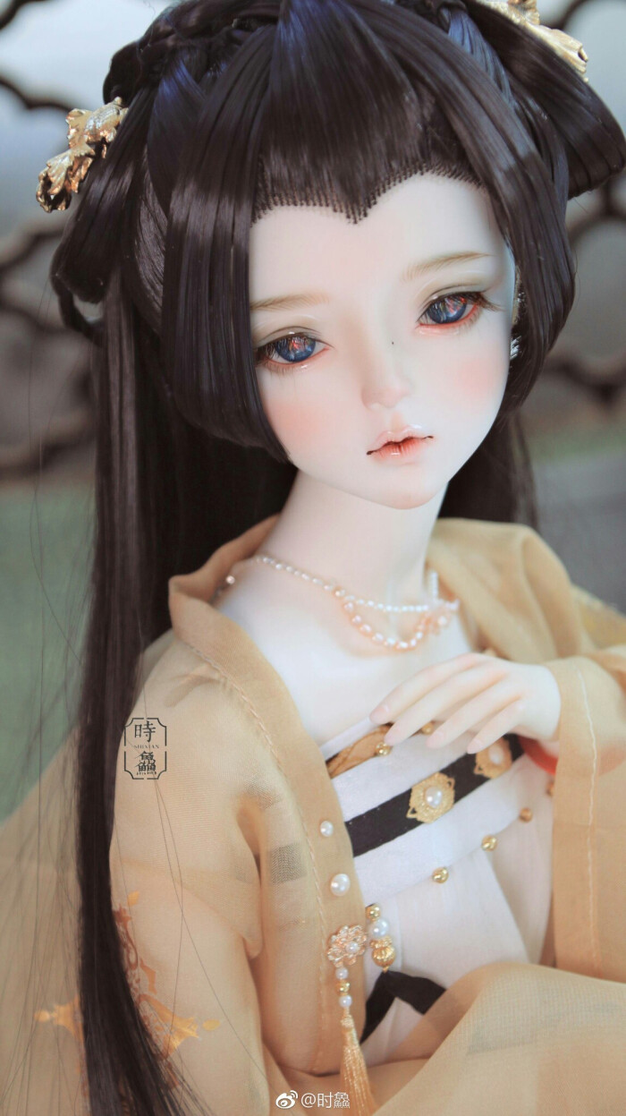 古风美人 sd娃娃 bjd 玩具 人偶 壁纸 萌物