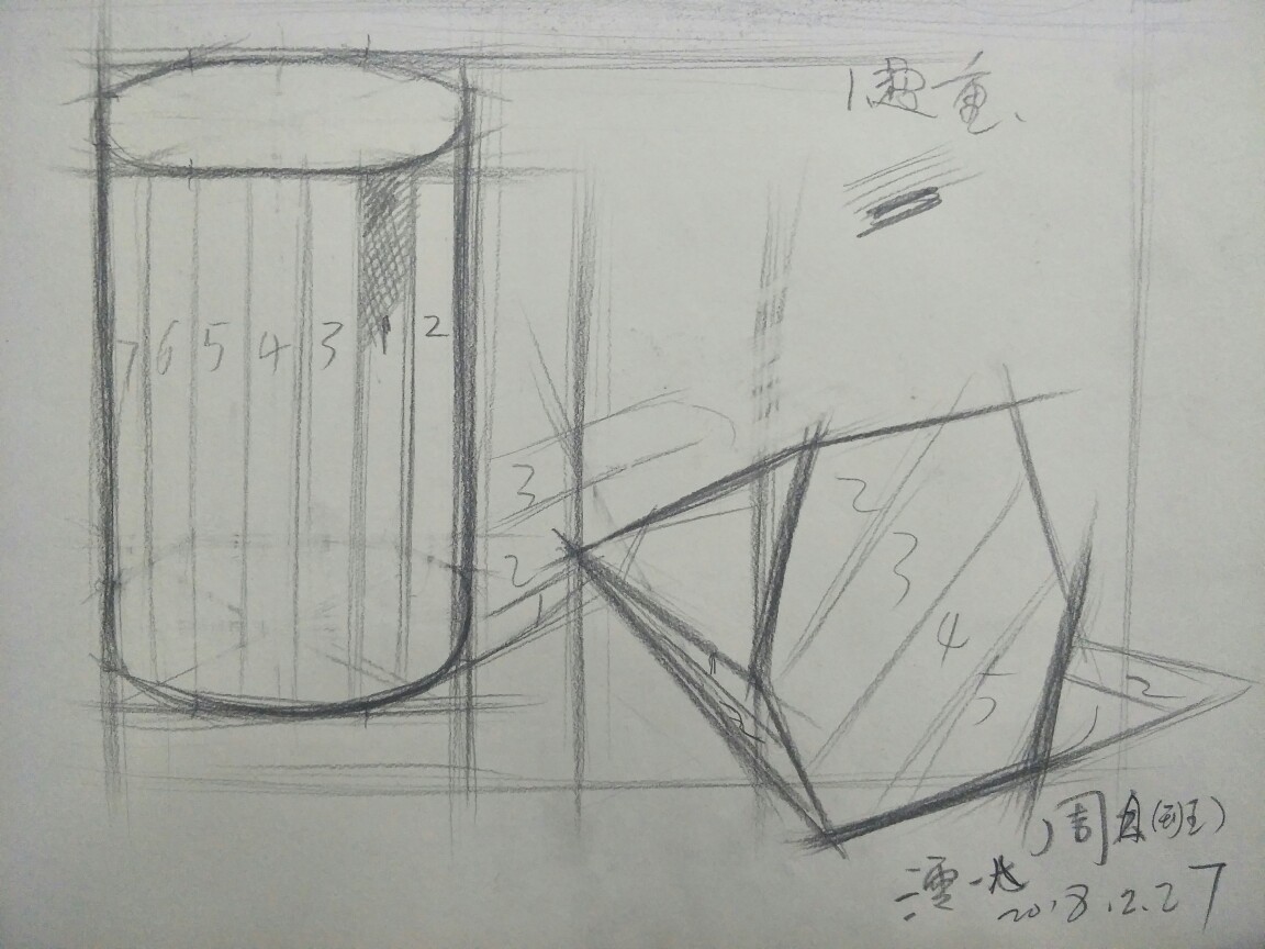 乐军素描结构教学示范讲解范画