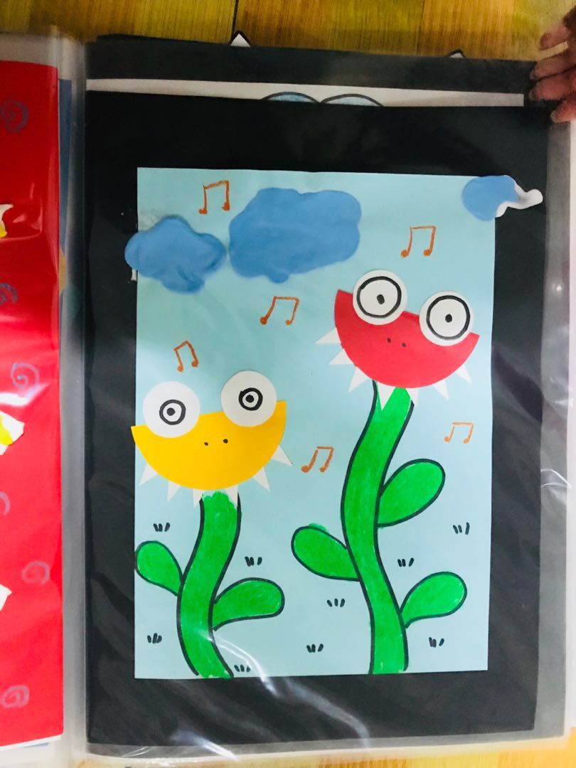 幼儿园儿童简笔画《食蝇花》